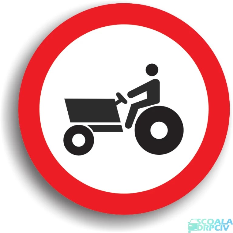 Accesul interzis tractoarelor si masinilor autopropulsate pentru lucrari