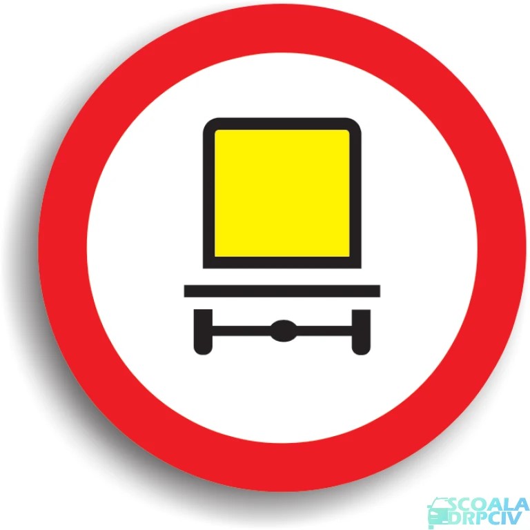 Accesul interzis vehiculelor care transporta marfuri periculoase