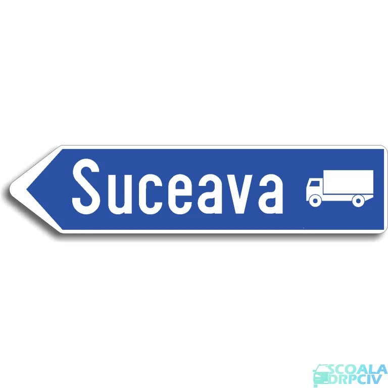 Directia de urmat pentru autovehiculele destinate transportului de marfuri