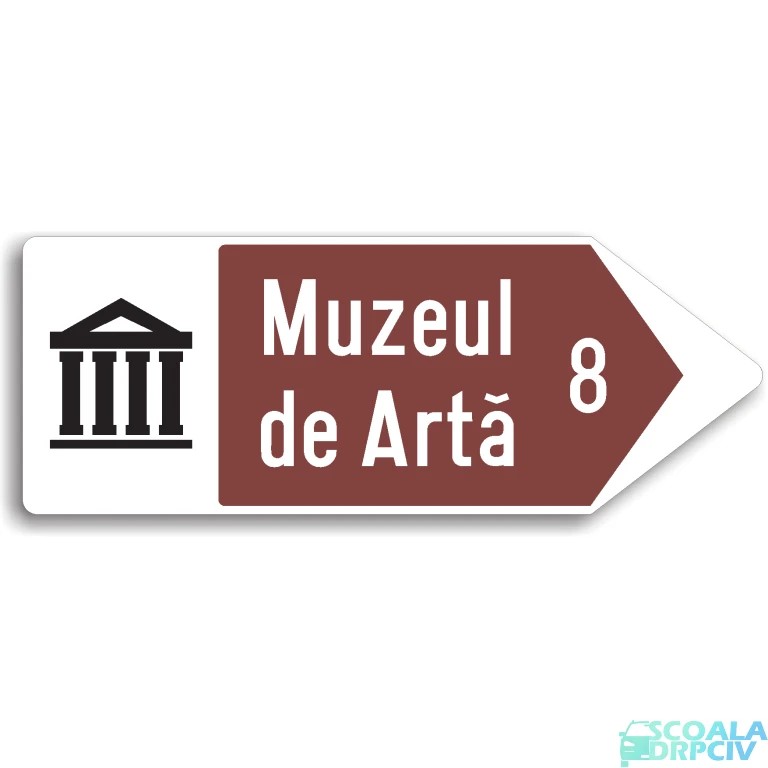 Directia spre obiectivul turistic