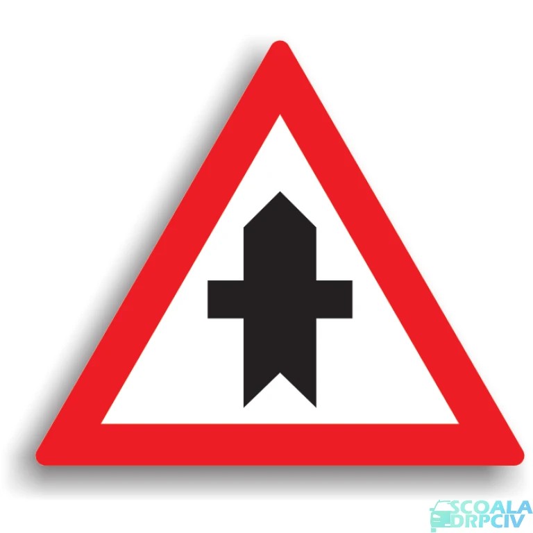 Intersectie cu un drum fara prioritate