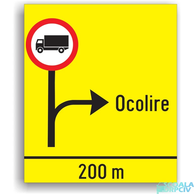 Presemnalizarea rutei ocolitoare