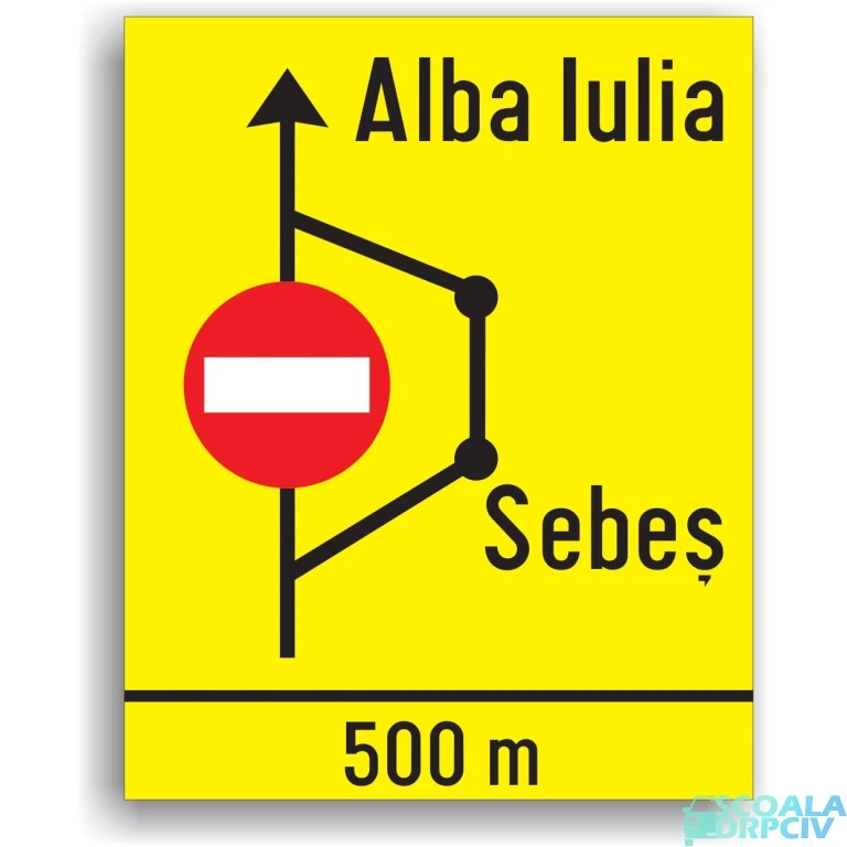 Presemnalizarea rutei ocolitoare