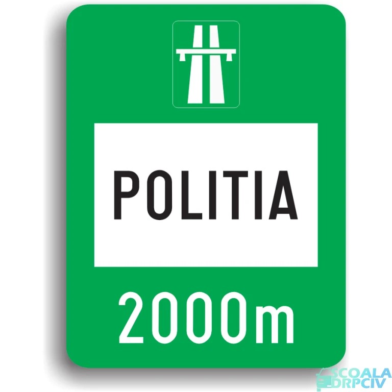 Presemnalizarea sediului Politiei autostrazii