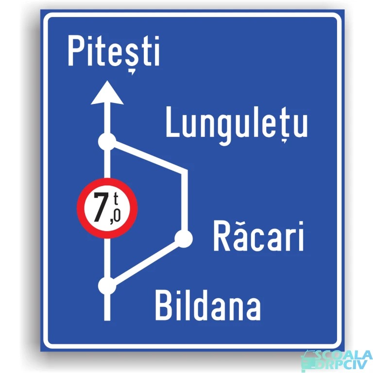 Presemnalizarea traseului de urmat in cazul unei restrictii de circulatie