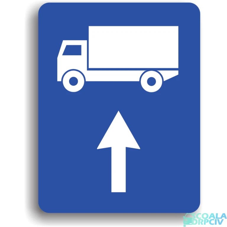 Traseu de urmat pentru anumite categorii de vehicule
