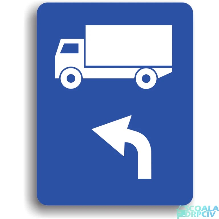 Traseu de urmat pentru anumite categorii de vehicule