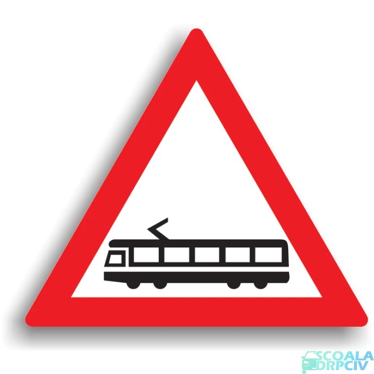 Trecere la nivel cu linii de tramvai